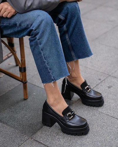 لوفر پاشنه دار سگک دار